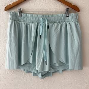 Flowy Athletic Running Shorts Tennis Butterfly Size 2XL Mint